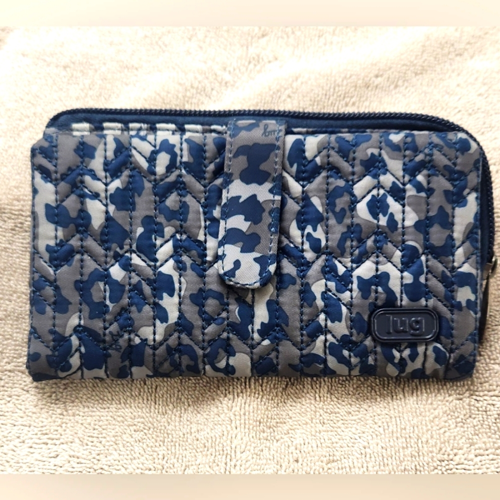 Lug Quilted Camouflage Tram Wallet